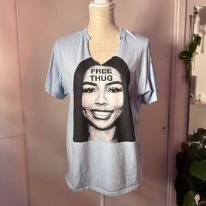 free thug v-neck shirt